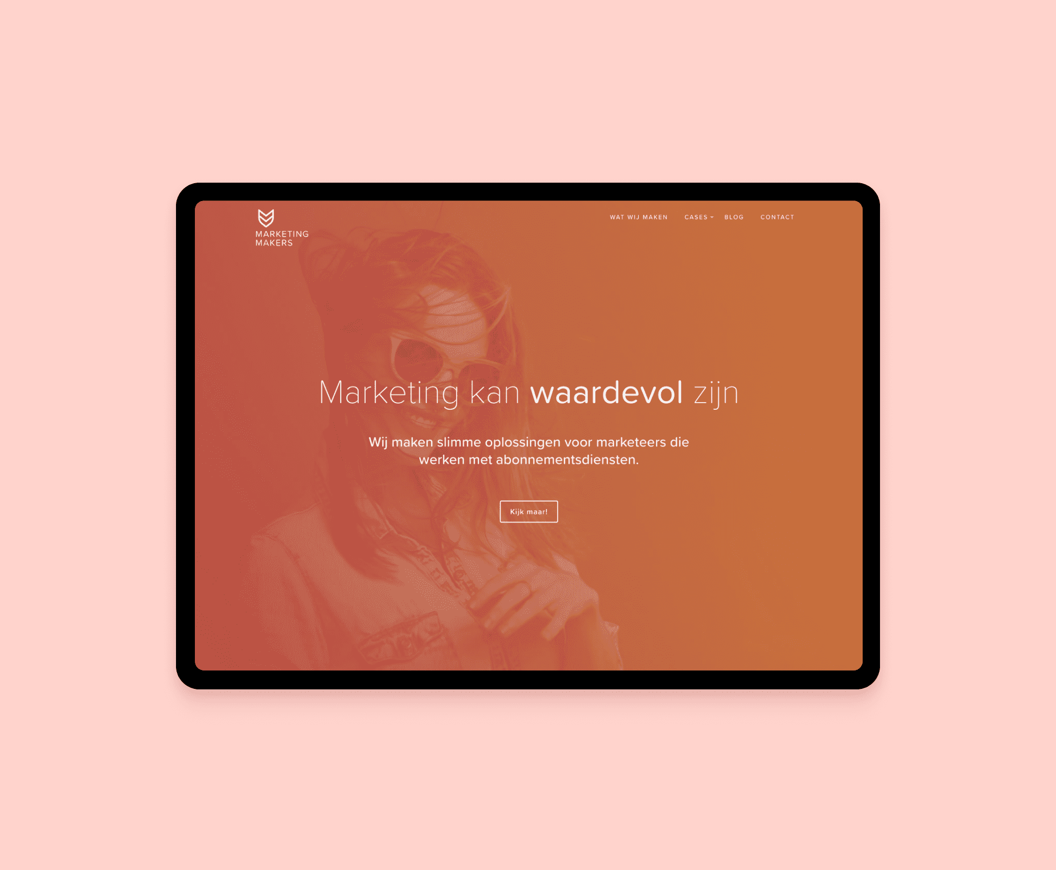 Marketing Makers webdesign - Freelance UX/UI Designer and Lead Amsterdam