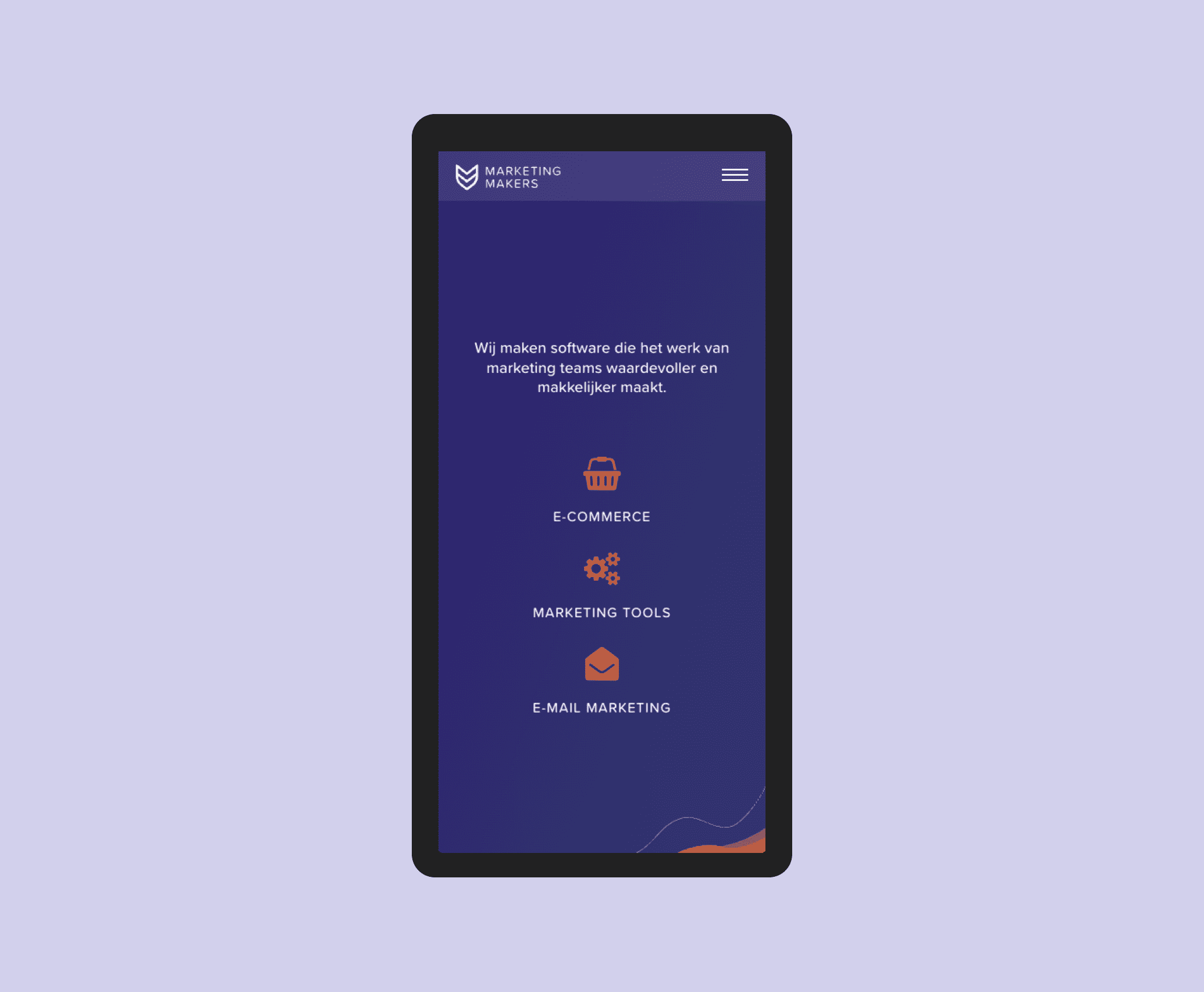 Marketing Makers webdesign - Freelance UX/UI Designer and Lead Amsterdam