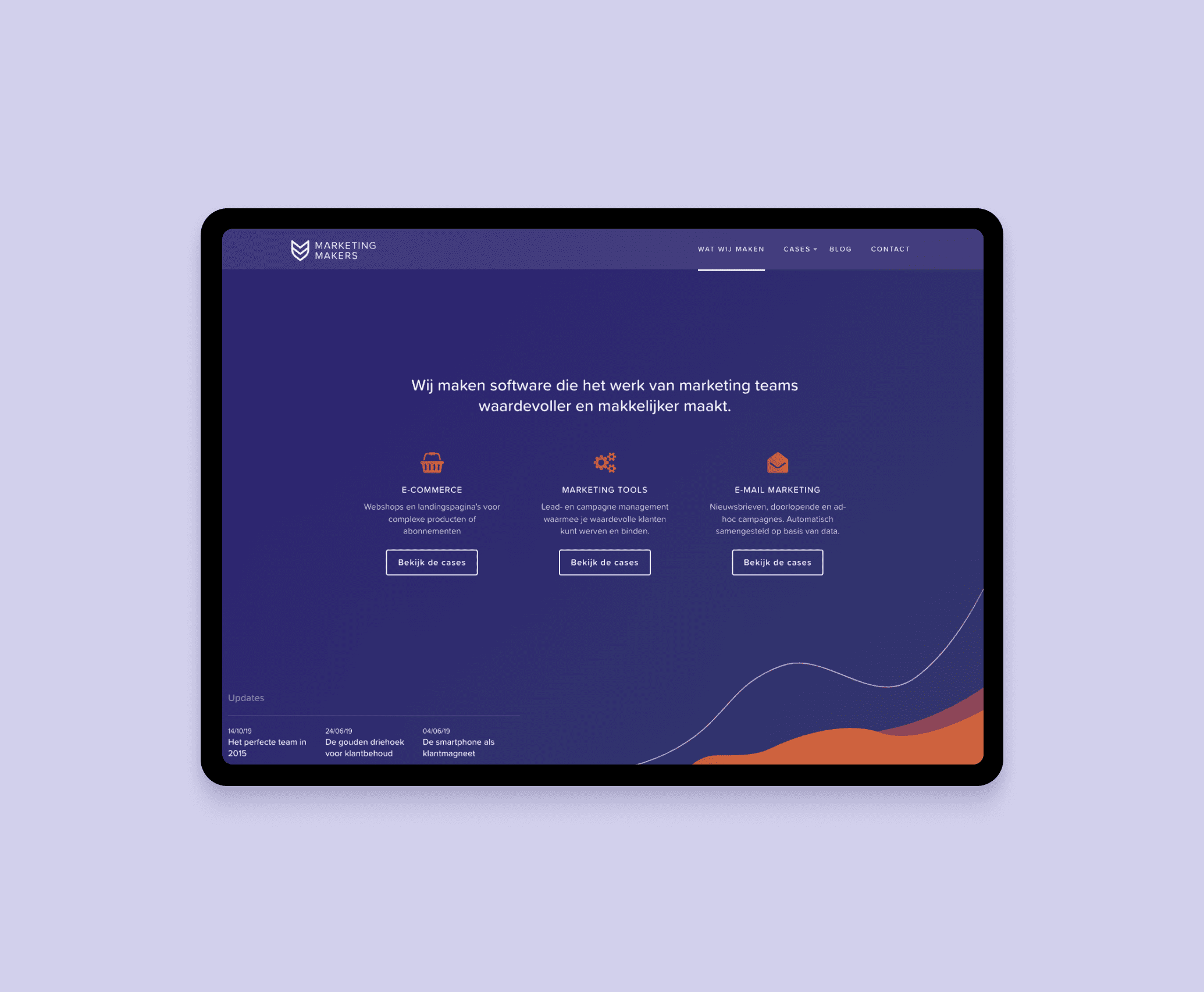 Marketing Makers webdesign - Freelance UX/UI Designer and Lead Amsterdam