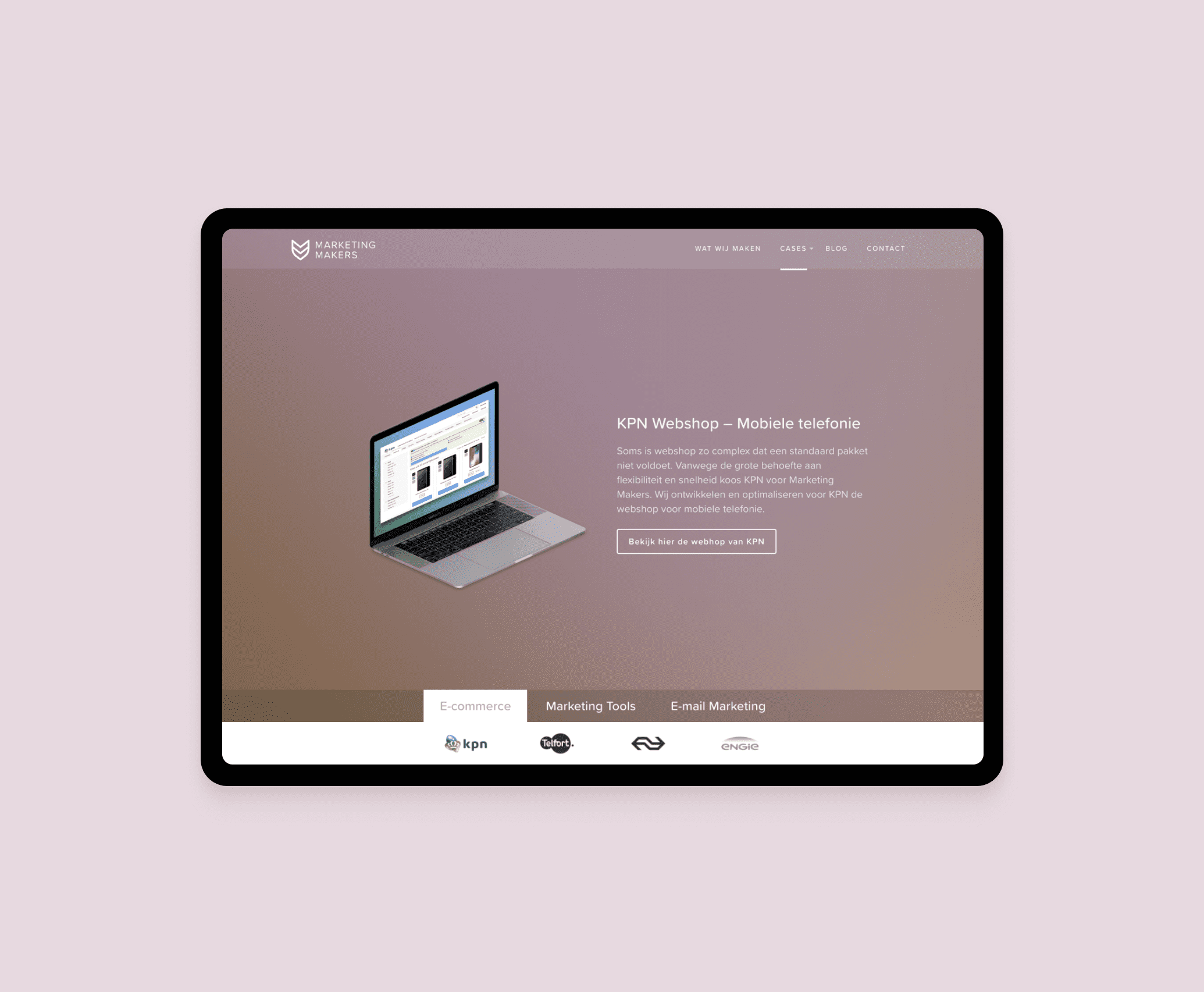 Marketing Makers webdesign - Freelance UX/UI Designer and Lead Amsterdam