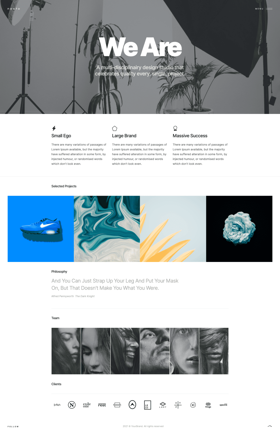 Neoto Website Template - Freelance UX/UI Designer Almere